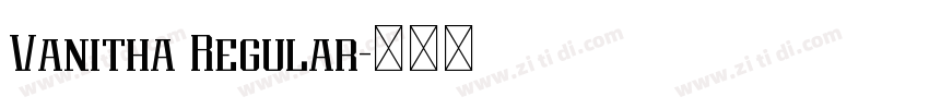 Vanitha Regular字体转换 Vanitha Regular字体转换